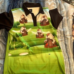 Men’s CaddyShack Golf Polo with Gophers!